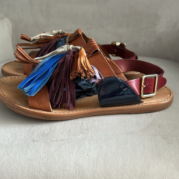 Isabel Marant Leather & Tassle Sandals - Picture 6 of 12